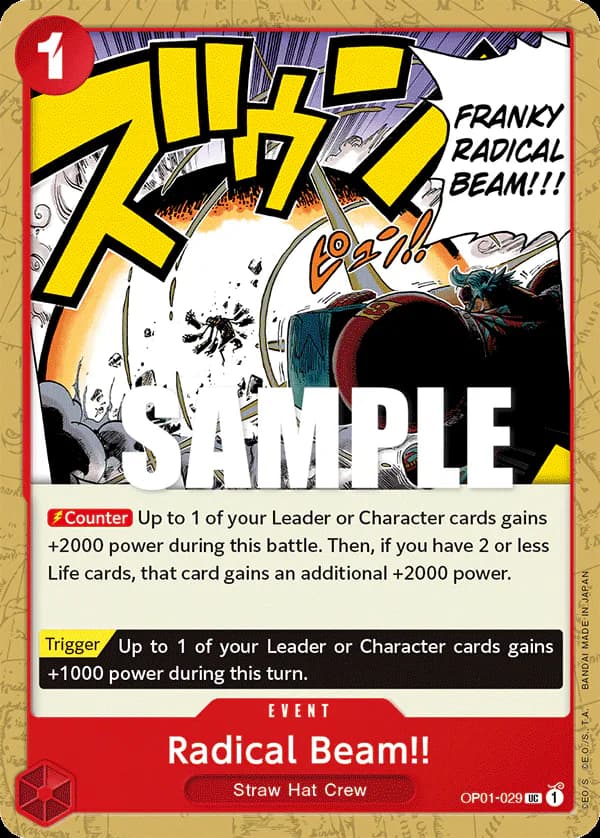 Radical Beam!! OP01-029 Standard printing