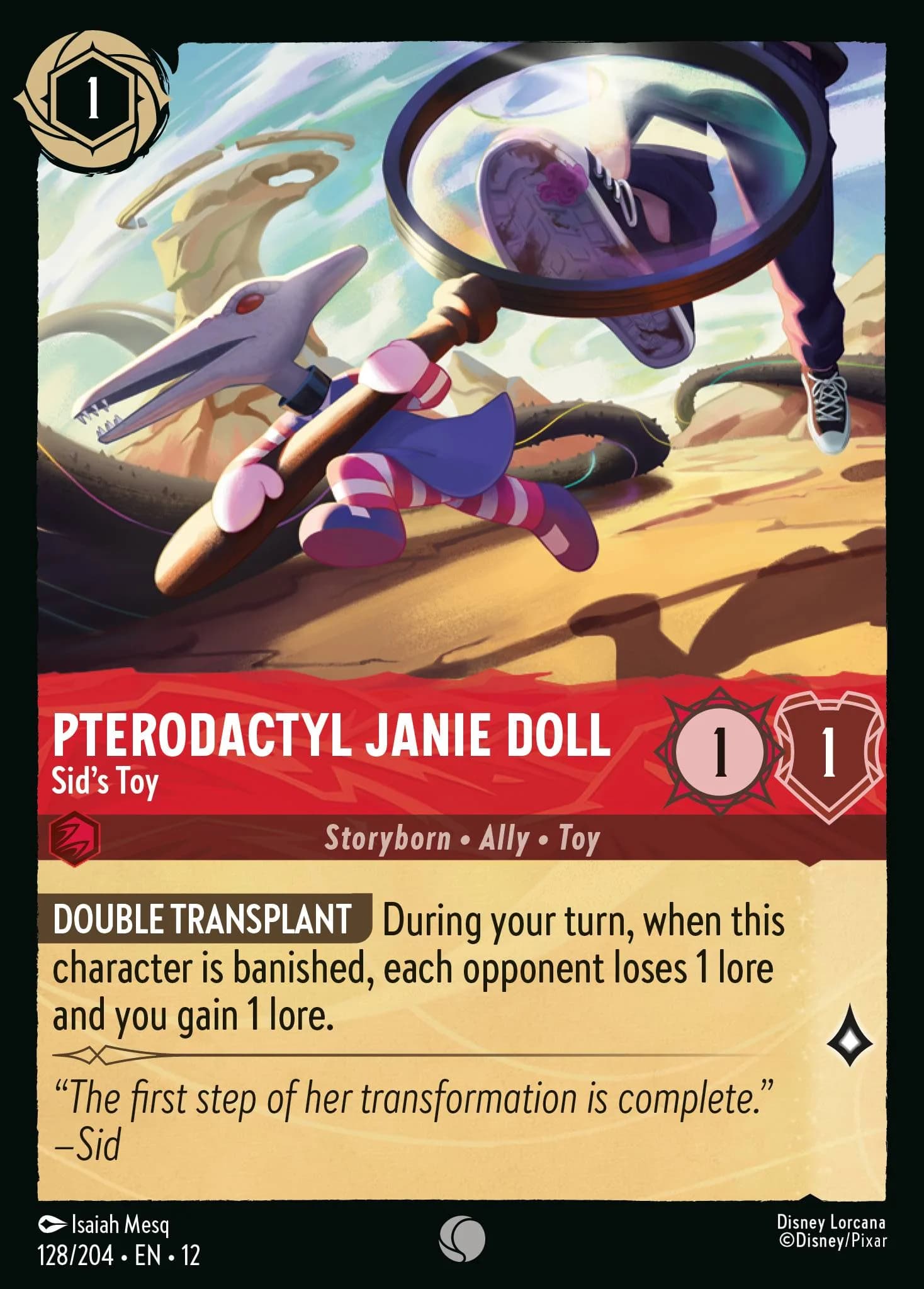 Pterodactyl Janie Doll - Sid's Toy 128/204 from Wilds Unknown