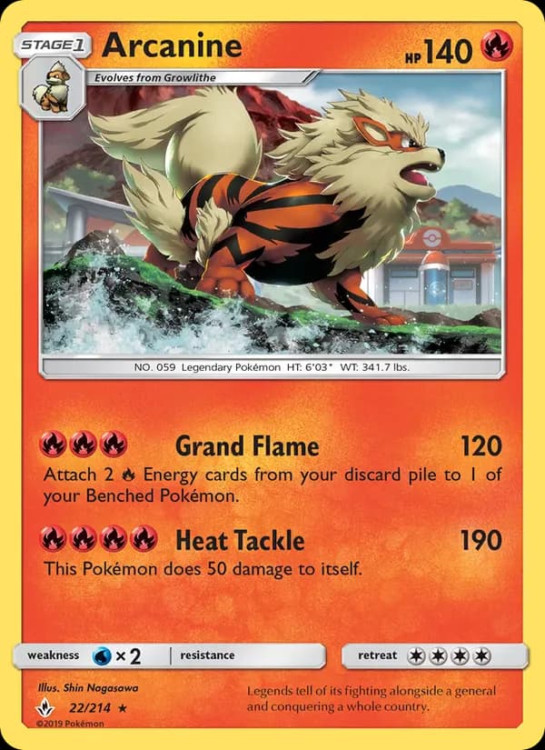 Arcanine 22/214 from Unbroken Bonds