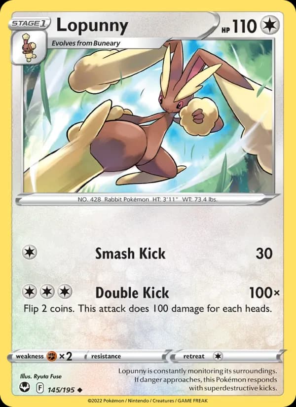 Lopunny 145/195 from Silver Tempest