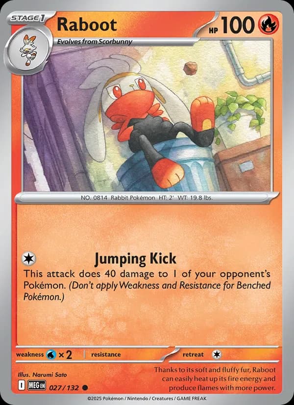 Raboot 027/132 from Mega Evolution