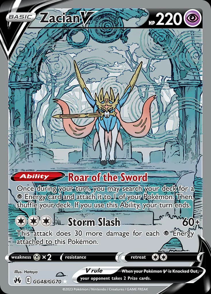 Zacian V GG48/GG70 from Crown Zenith