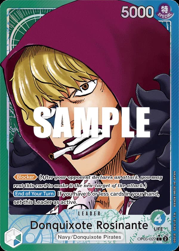 Donquixote Rosinante OP05-022 Official alternate printing 1