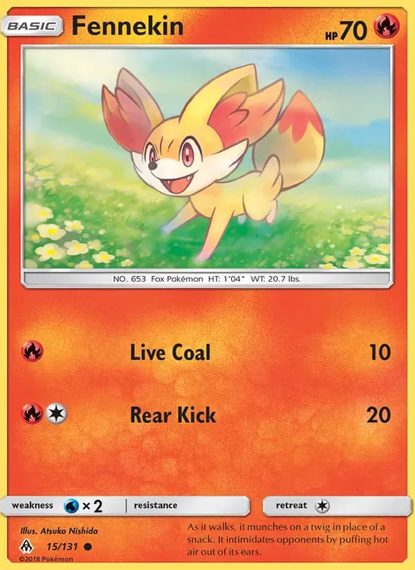 Fennekin 15/131 from Forbidden Light