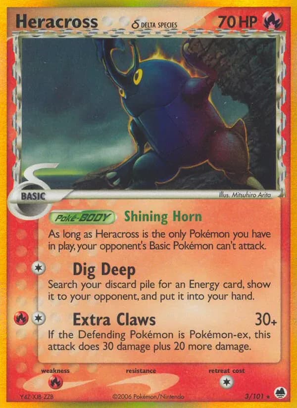 Heracross δ 3/101 from EX Dragon Frontiers