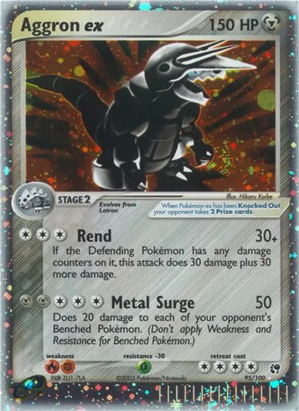 Aggron ex 95/100 from EX Sandstorm