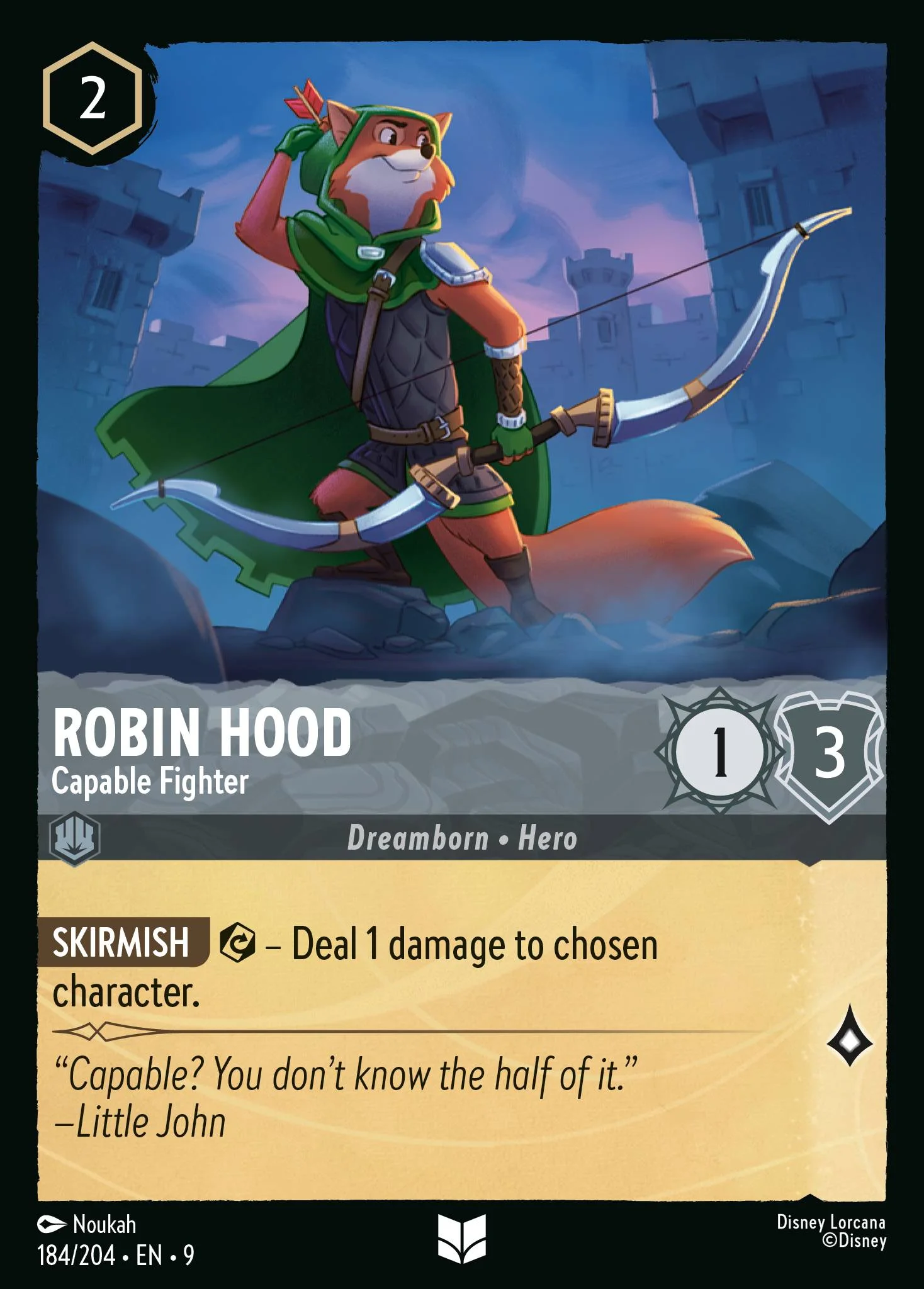 Robin Hood - Capable Fighter 184/204 from Fabled