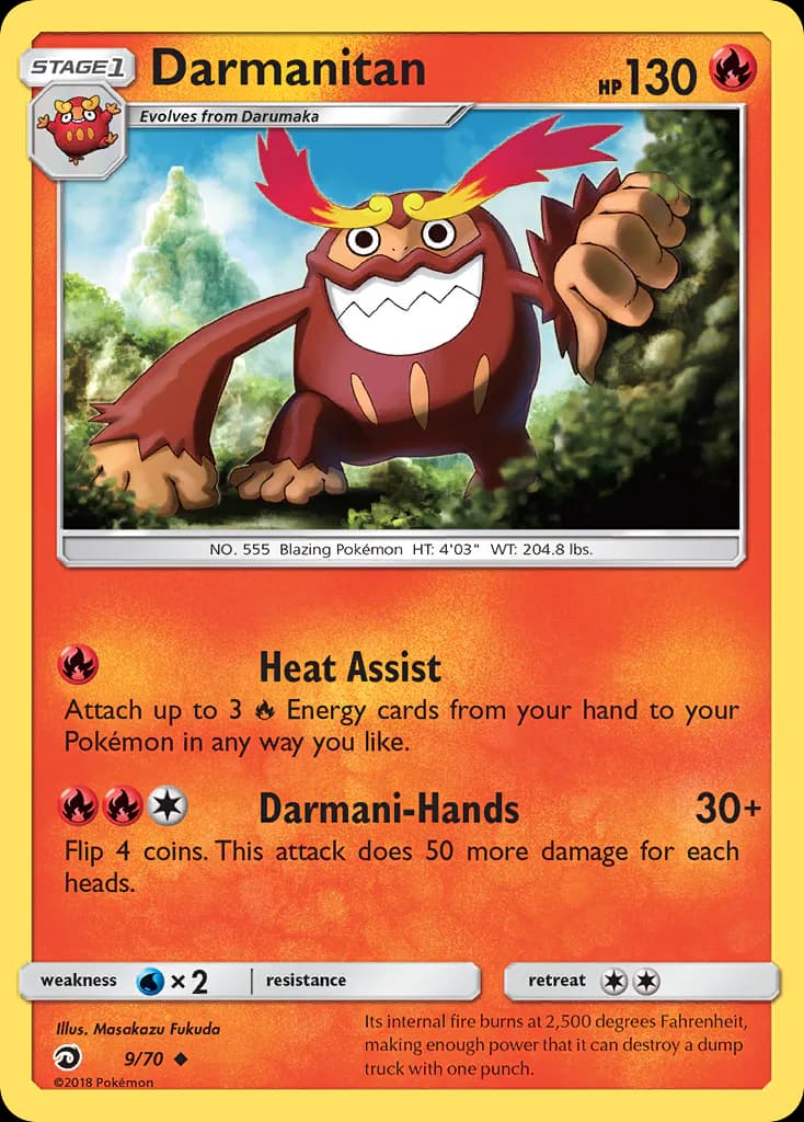 Darmanitan 9/70 from Dragon Majesty