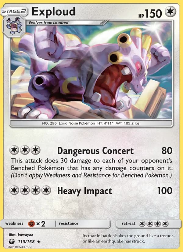 Exploud 119/168 from Celestial Storm