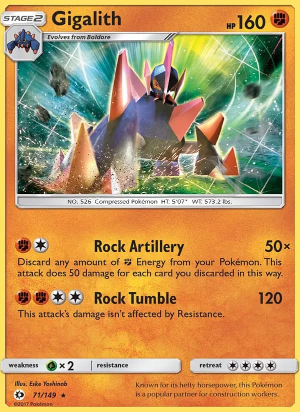 Gigalith 71/149 from Sun & Moon Base Set