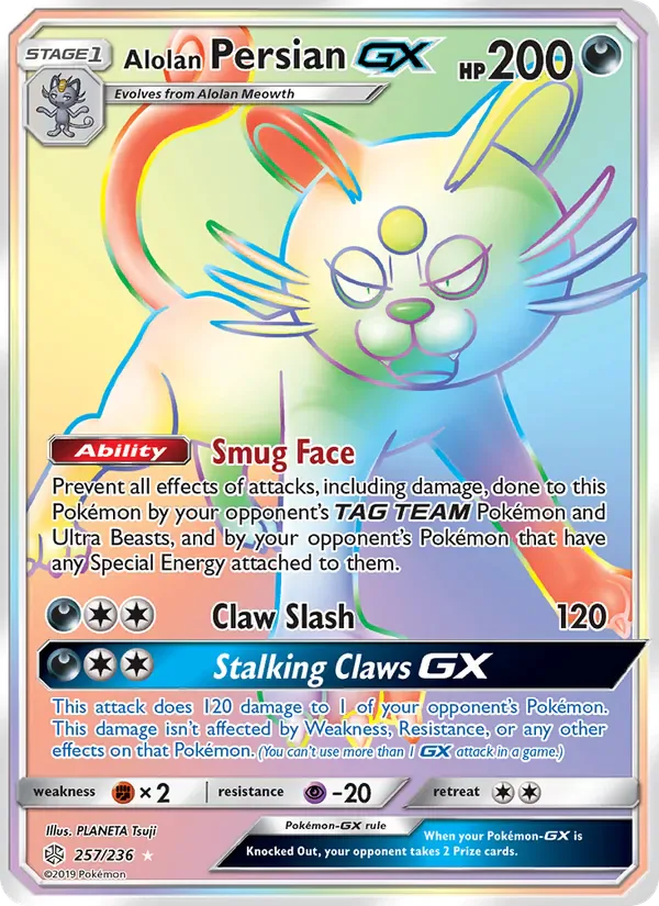 Alolan Persian GX 257/236 from Cosmic Eclipse