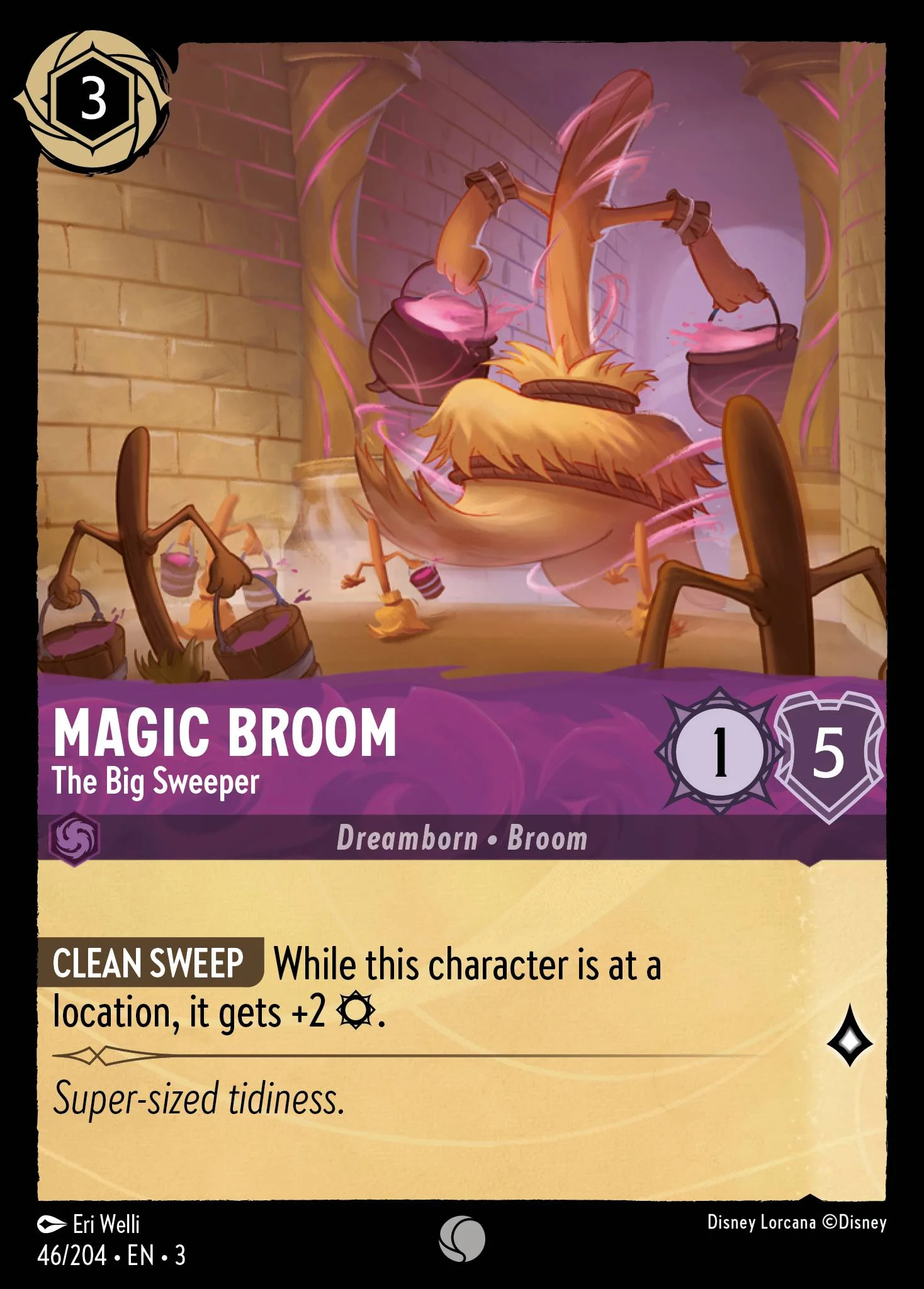 Magic Broom - The Big Sweeper 46/204 from Into the Inklands