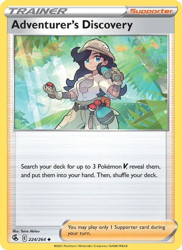 Adventurer's Discovery 224/264 from Fusion Strike