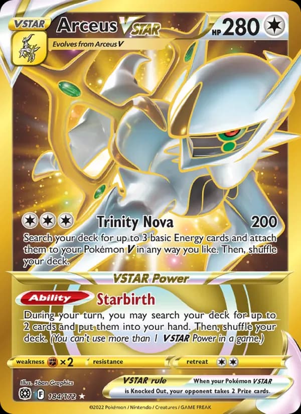 Arceus VSTAR 184/172 from Brilliant Stars