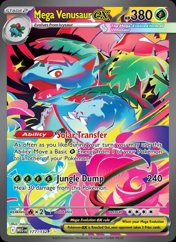 Mega Venusaur ex 177/132 from Mega Evolution