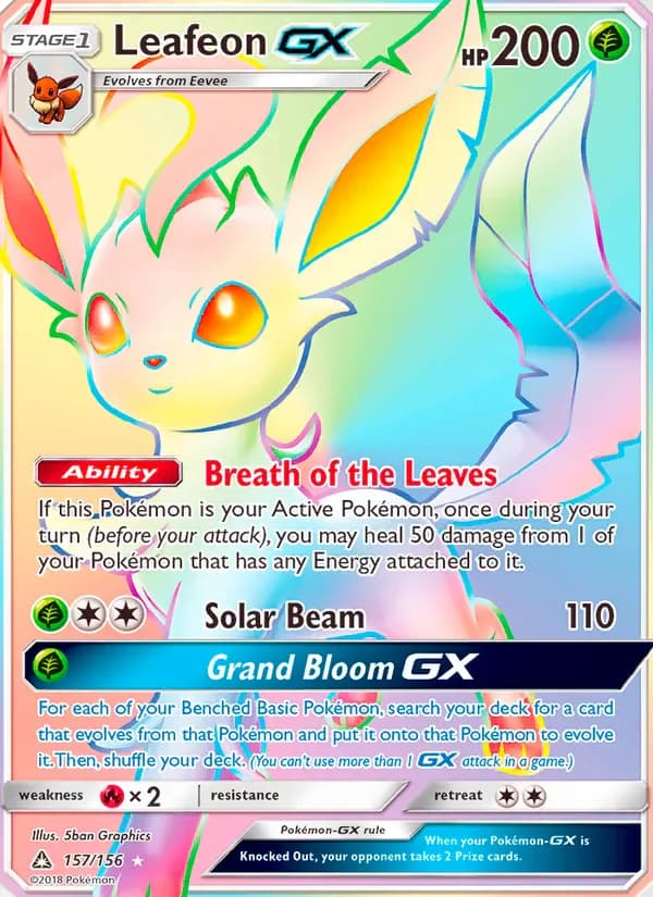 Leafeon GX 157/156 from Ultra Prism