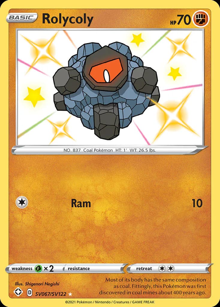 Rolycoly SV067/SV122 from Shining Fates