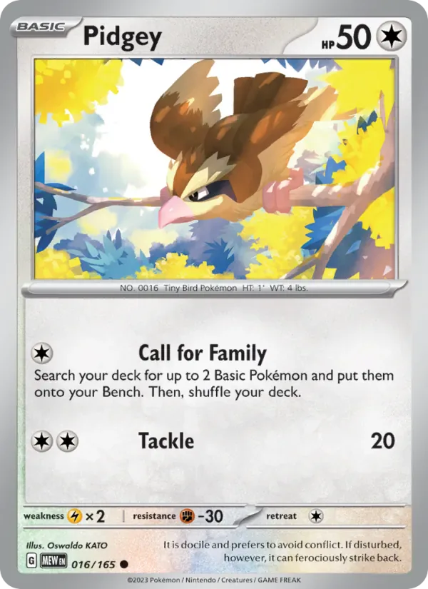 Pidgey 016/165 from Pokemon 151