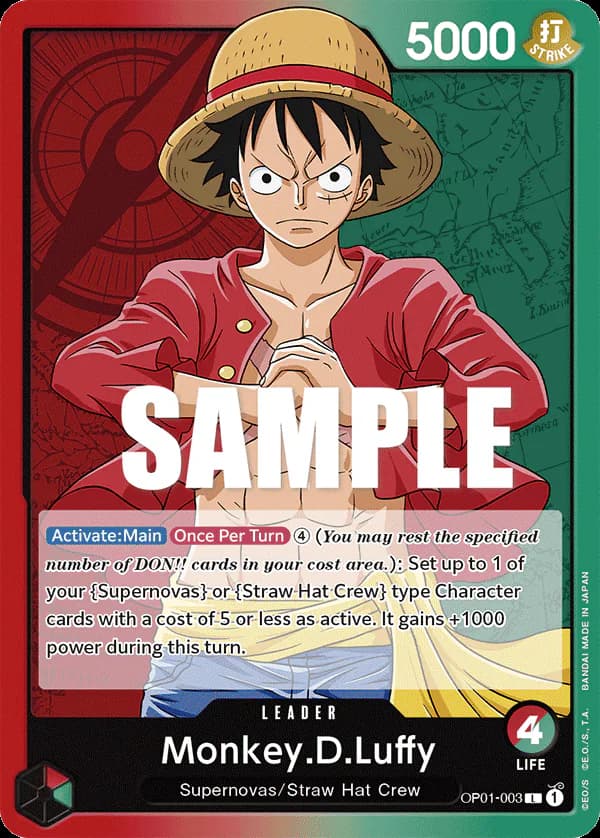 Monkey.D.Luffy OP01-003 Standard printing