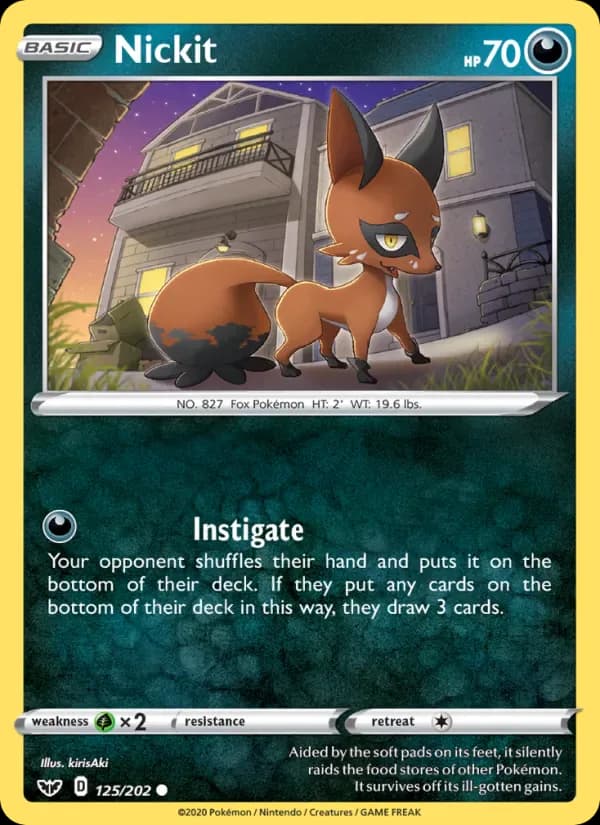 Nickit 125/202 from Sword & Shield