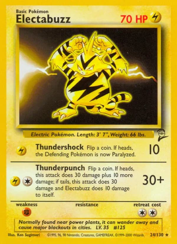 Electabuzz 24/130 from Base Set 2