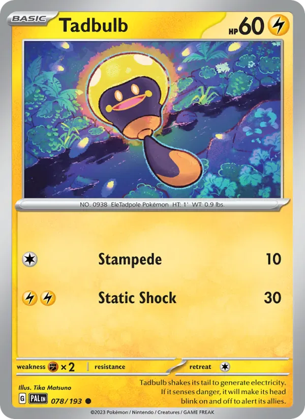 Tadbulb 078/193 from Paldea Evolved