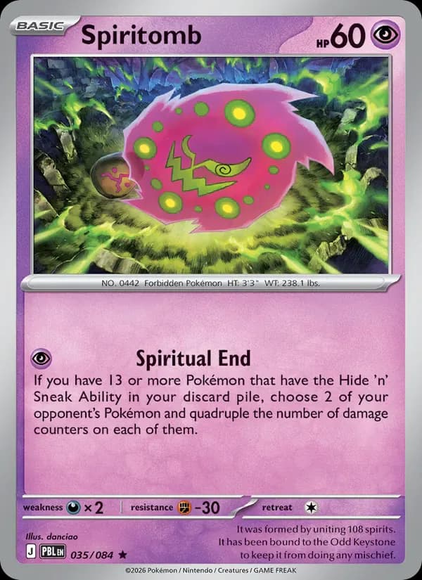 Spiritomb 035/84 from Pitch Black