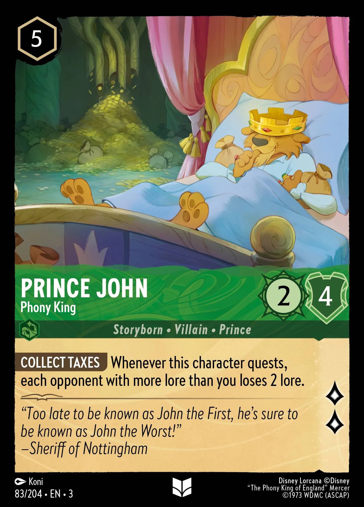 Prince John - Phony King 83/204 from Into the Inklands