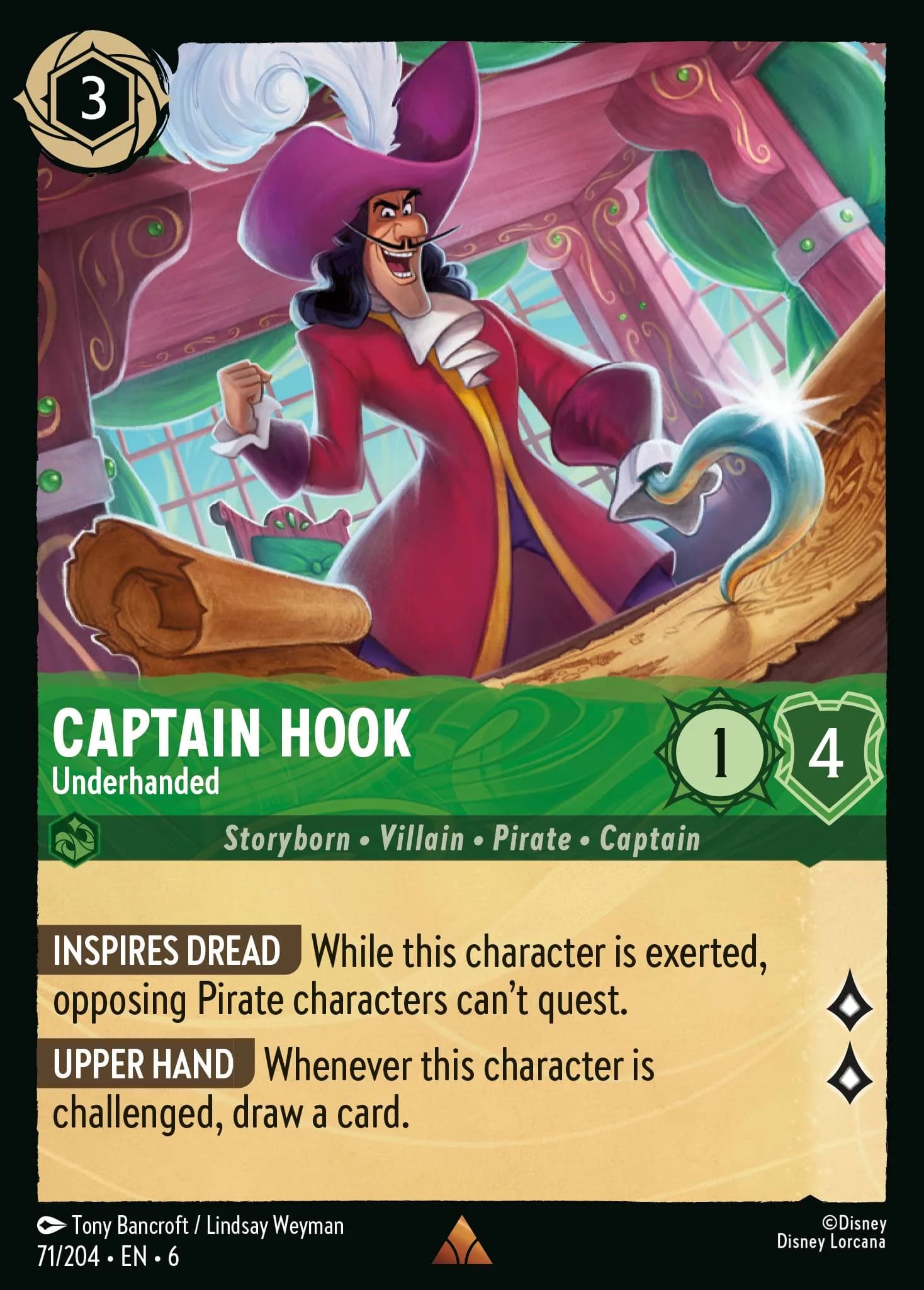 Captain Hook - Underhanded 71/204 from Azurite Sea