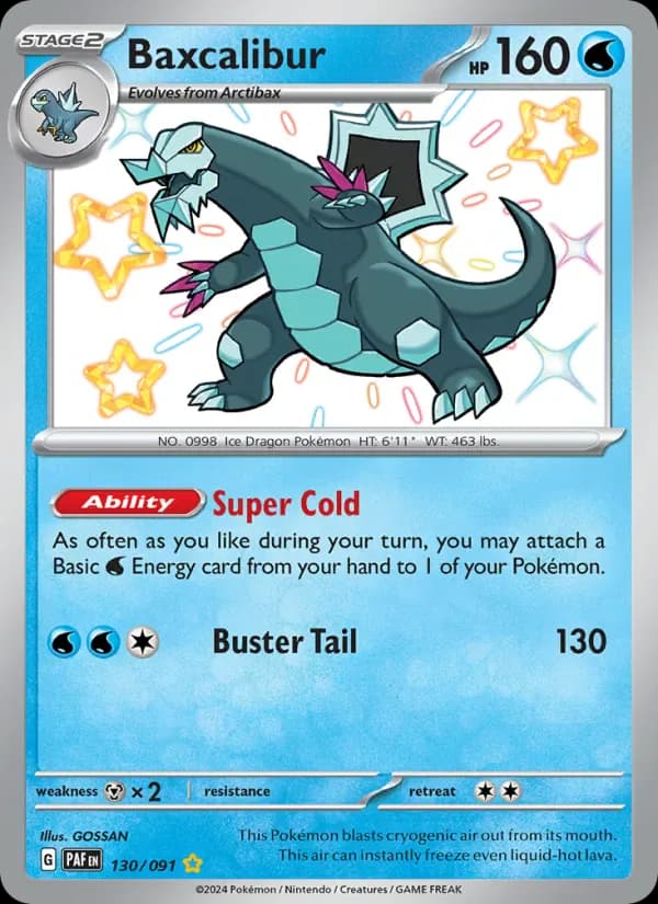 Baxcalibur 130/91 from Paldean Fates