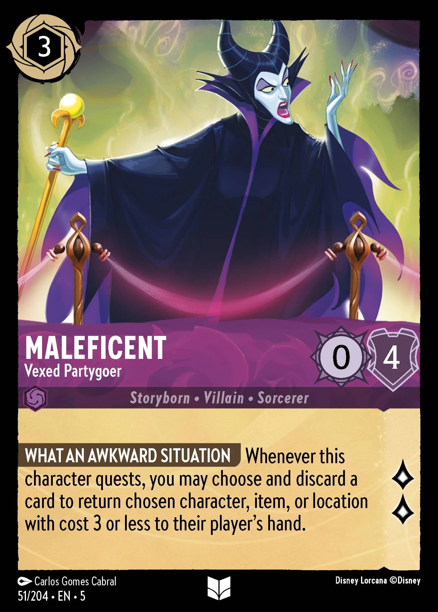 Maleficent - Vexed Partygoer 51/204 from Shimmering Skies