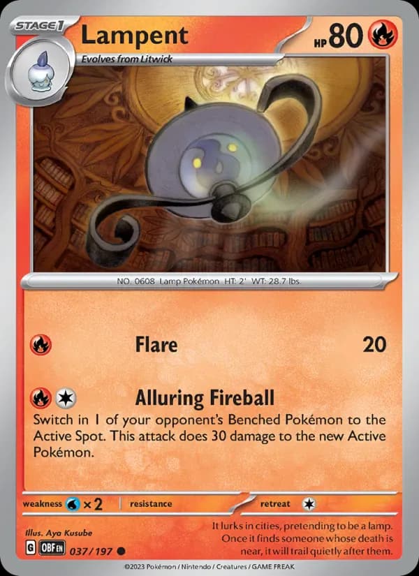Lampent 037/197 from Obsidian Flames