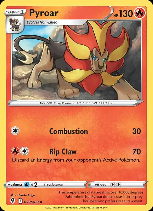 Pyroar 23/203 from Evolving Skies