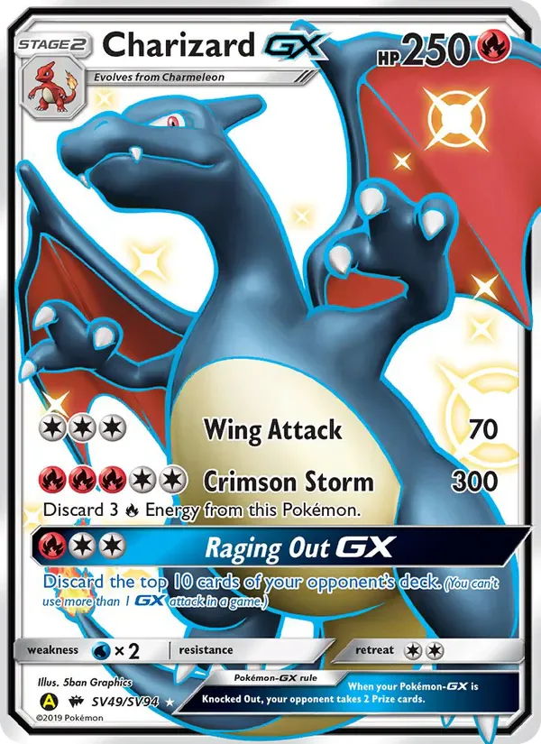 Charizard-GX SV49/SV94 from Hidden Fates