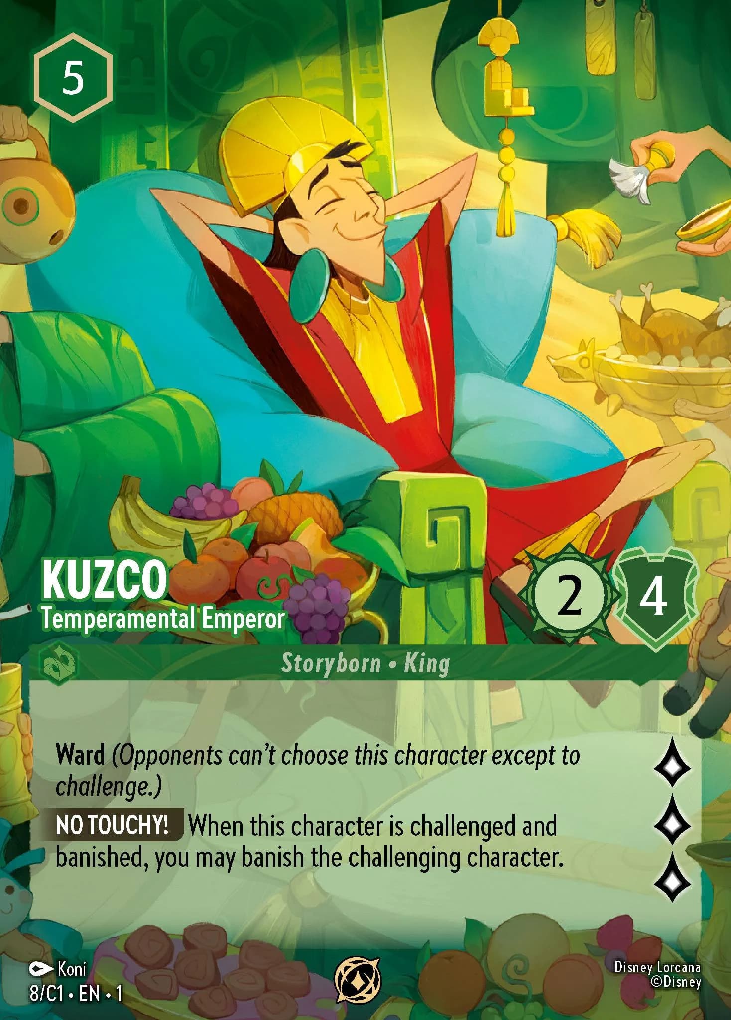 Kuzco - Temperamental Emperor 8/C1 from The First Chapter