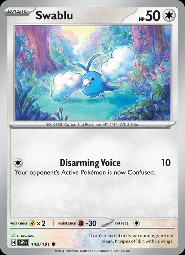 Swablu 148/191 from Surging Sparks