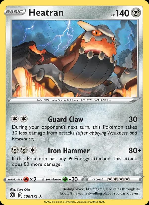 Heatran 100/172 from Brilliant Stars