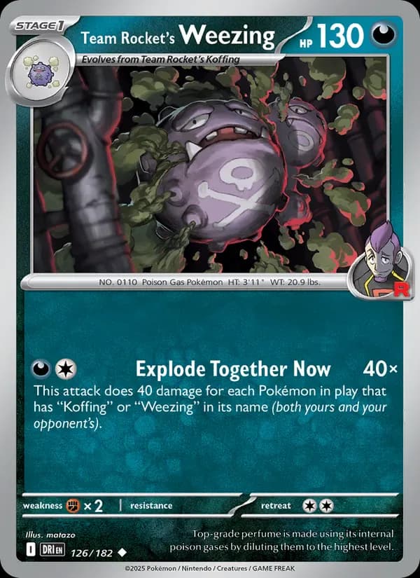Team Rocket's Weezing 126/182 from Destined Rivals