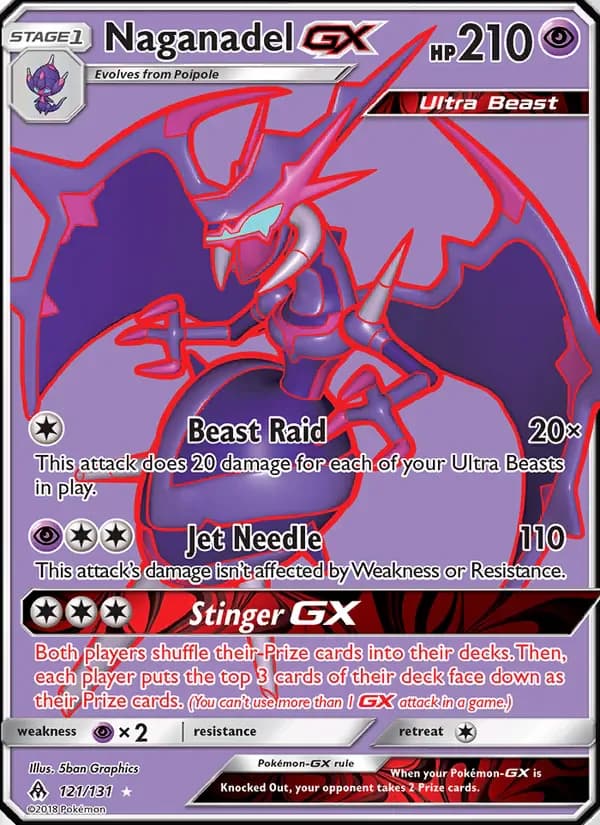 Naganadel GX 121/131 from Forbidden Light