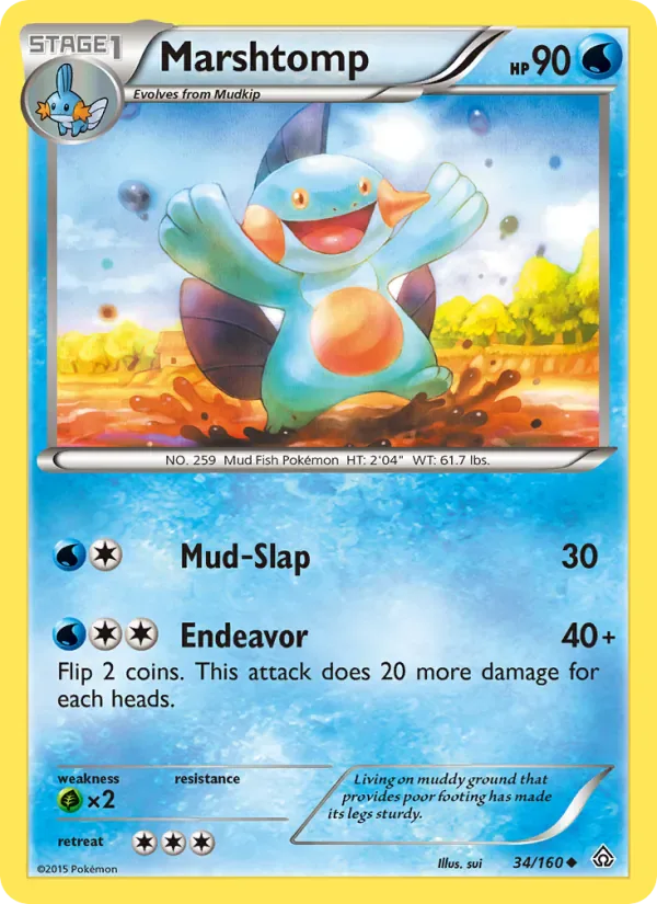 Marshtomp 34/160 from Primal Clash