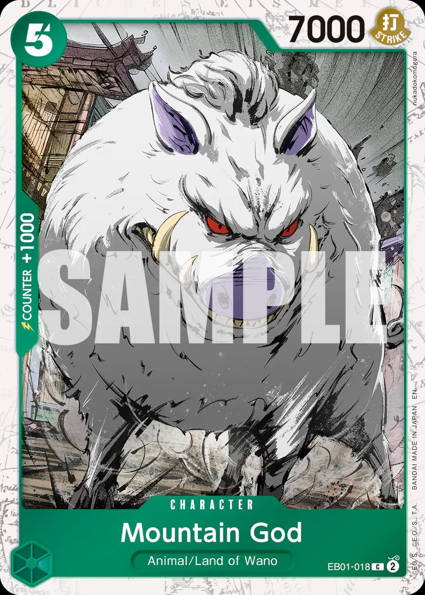 Mountain God EB01-018 Official alternate printing 1