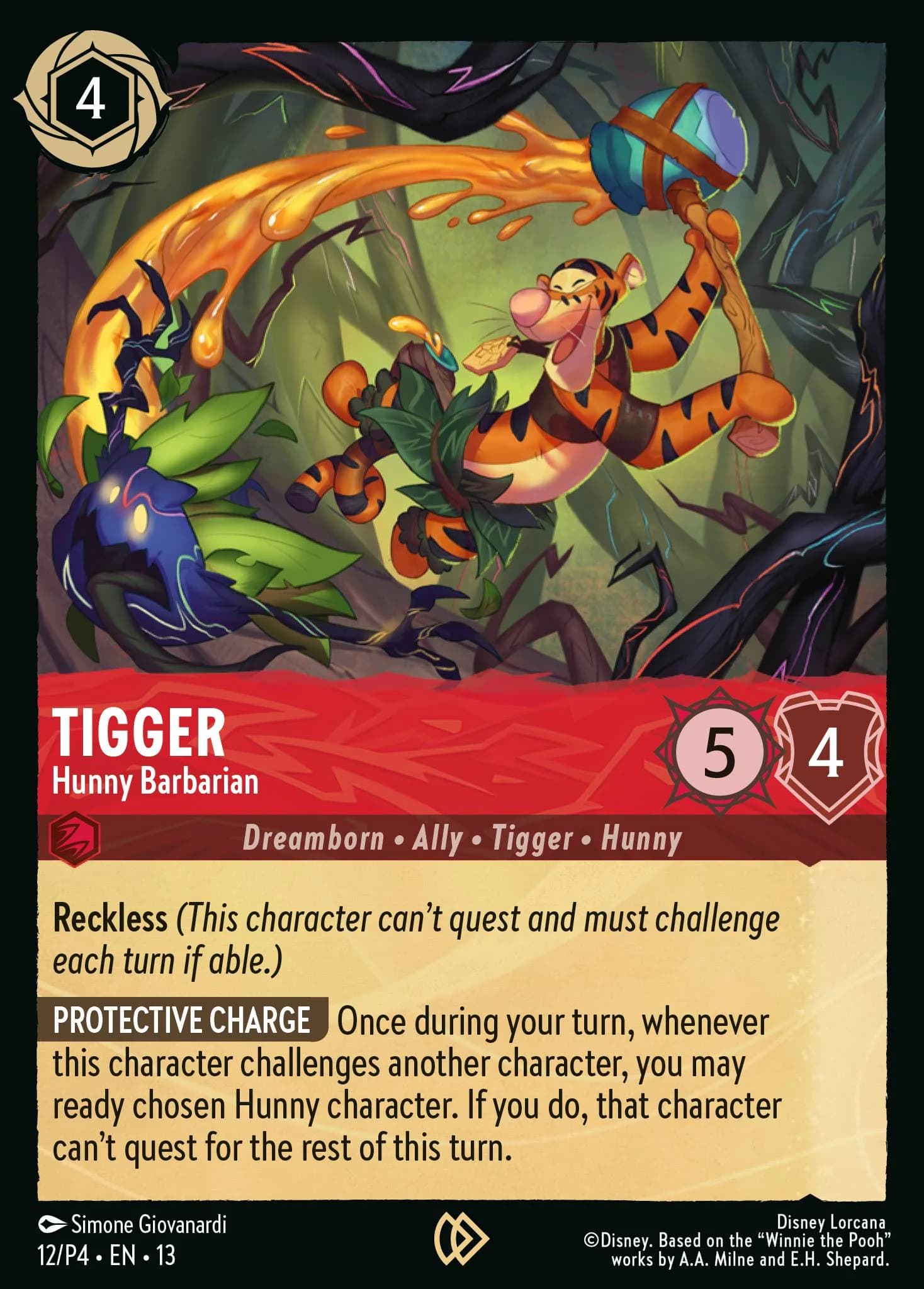 Tigger - Hunny Barbarian 12/P4 from Attack of the Vine!