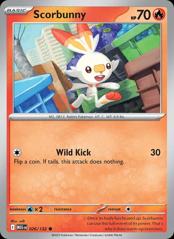 Scorbunny 026/132 from Mega Evolution