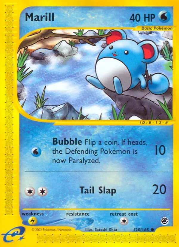 Marill 120/165 from Expedition Base Set