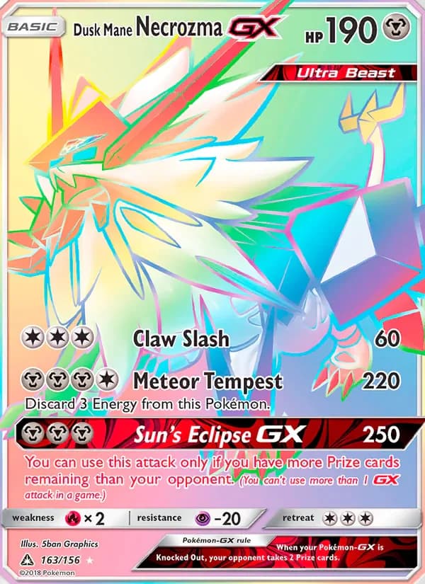 Dusk Mane Necrozma GX 163/156 from Ultra Prism