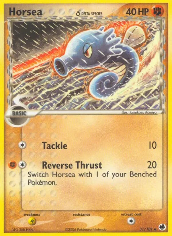 Horsea δ 31/101 from EX Dragon Frontiers