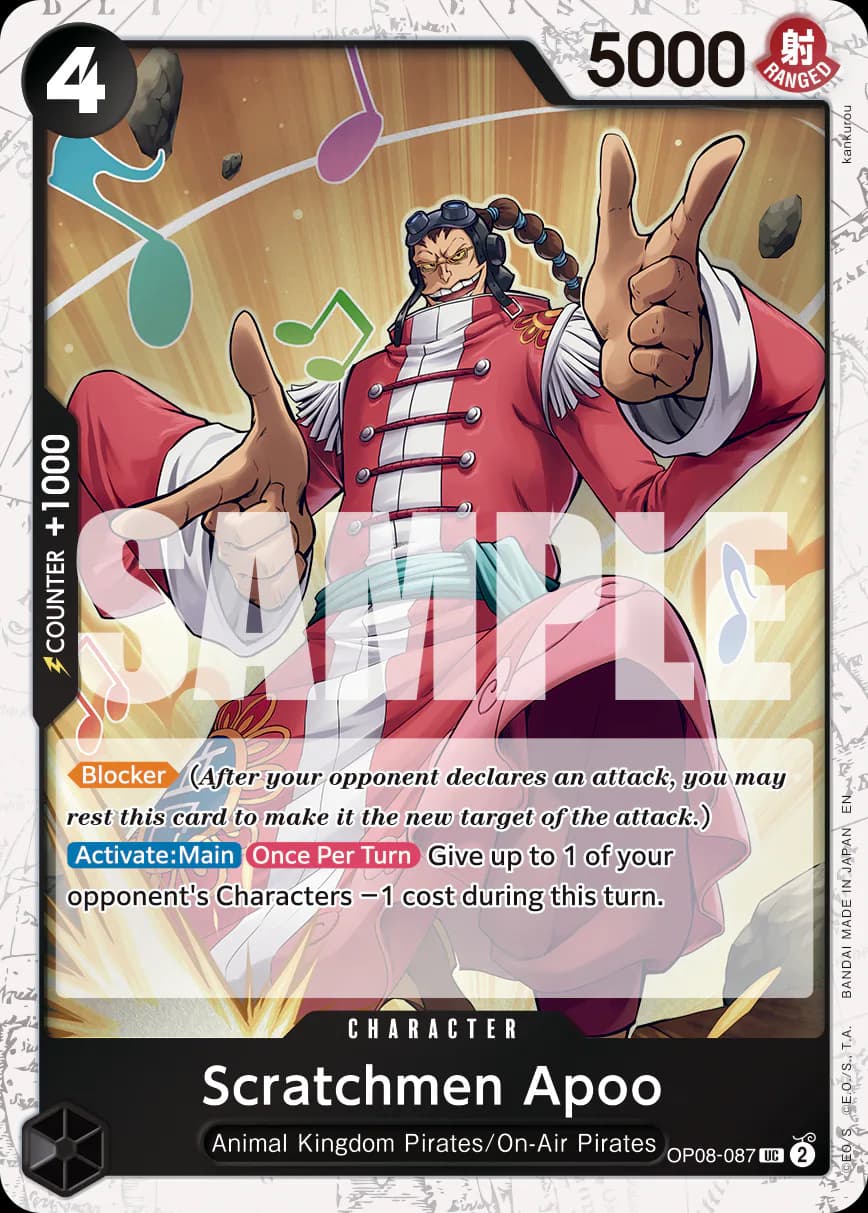 Scratchmen Apoo OP08-087 Official alternate printing 1