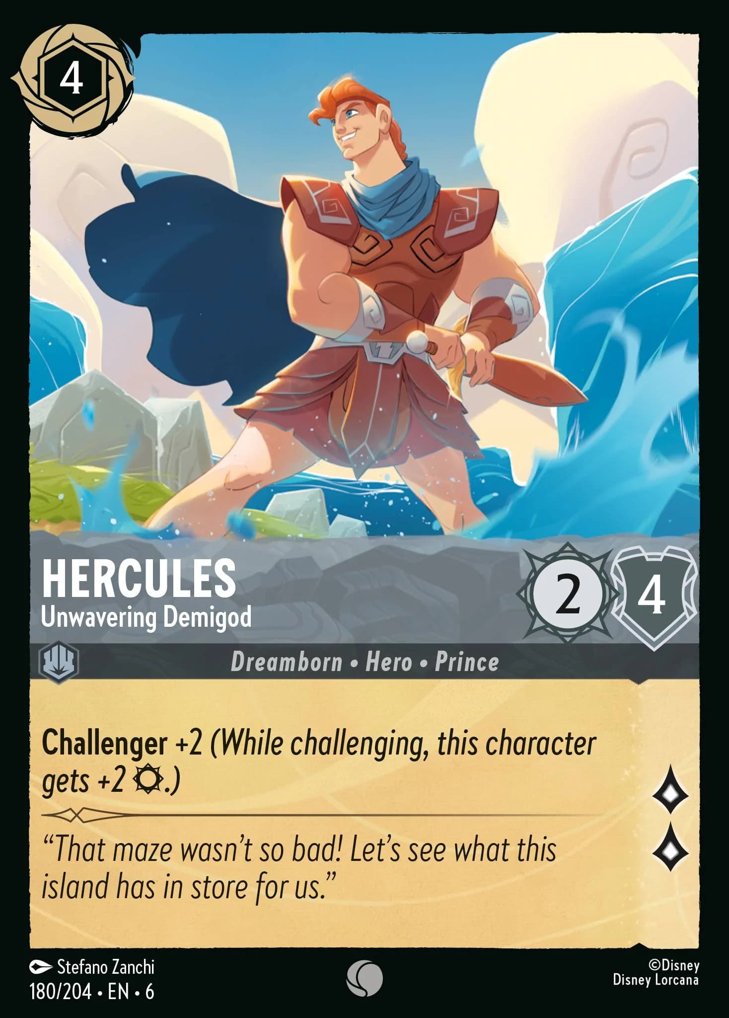 Hercules - Unwavering Demigod 180/204 from Azurite Sea
