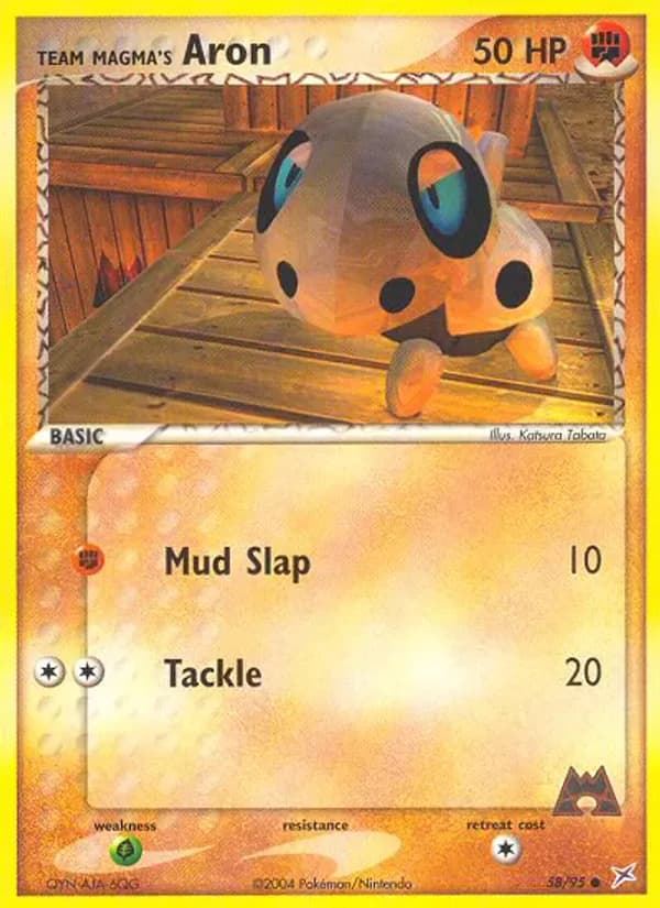 Team Magma's Aron 58/95 from EX Team Magma vs Team Aqua
