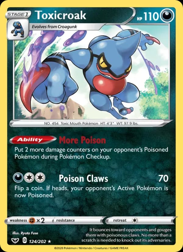 Toxicroak 124/202 from Sword & Shield
